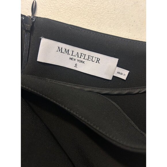 M.M. Lafleur Black Long Sleeve Shift Dress Womens Size 6 - Picture 4 of 4